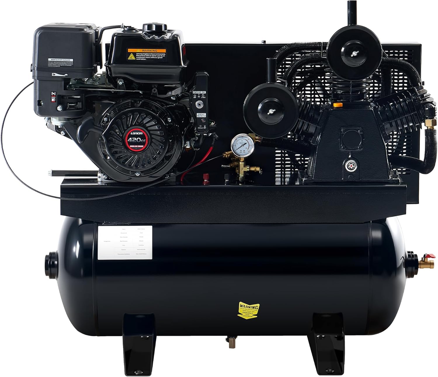 Albott 13HP gas air compressor review,Albott 13HP gas compressor review and rating,Albott AIC001 air compressor review pros cons,Albott gas compressor honest opinion review,is Albott air compressor worth buying review,Albott 30 gallon gas compressor review verdict — full box contents and build quality