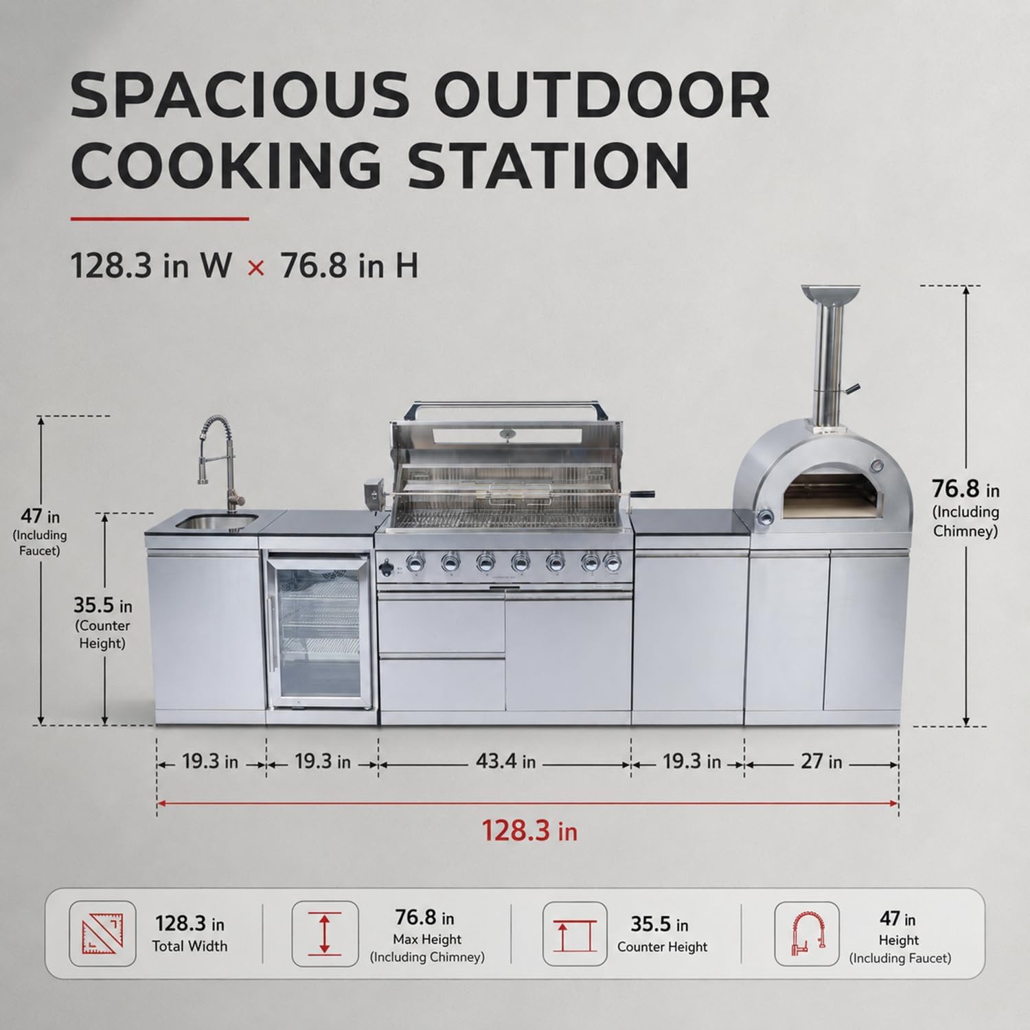 Doredo Modular Outdoor Kitchen Review: Honest Pros & Cons 2 Doredo modular outdoor kitchen review key features examined up close