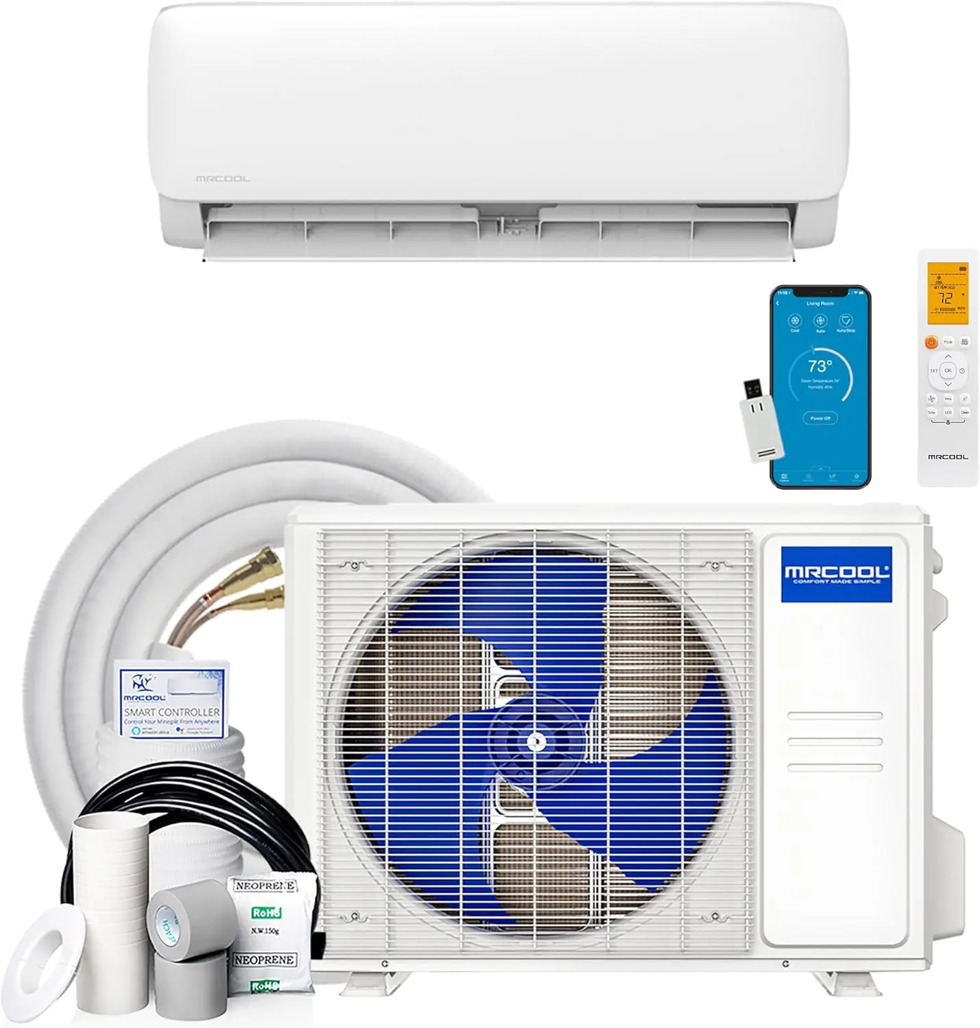 MRCOOL Easy Pro 24000 BTU review and rating showing build quality and materials close-up
