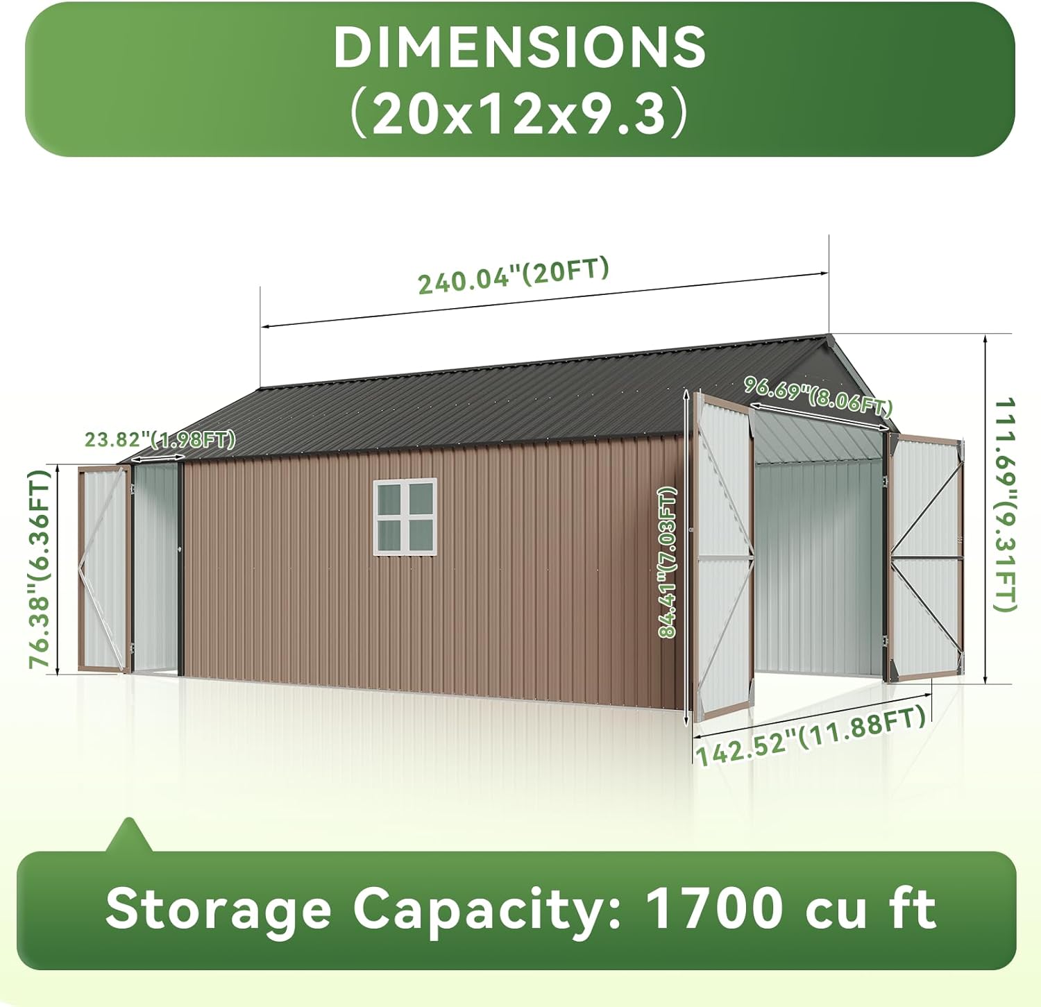 Aoxun Metal Storage Shed Review: Honest Pros & Cons 2 Aoxun metal storage shed review honest review — design and build quality detail