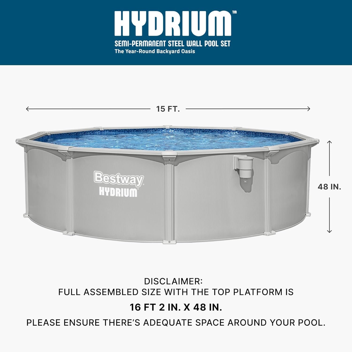 Step-by-step guide for Bestway Hydrium 15x48 pool review,Bestway Hydrium pool review and rating,is Bestway Hydrium pool worth buying,Bestway Hydrium pool review pros cons,Bestway Hydrium pool review honest opinion,Bestway Hydrium pool review verdict - complete tutorial