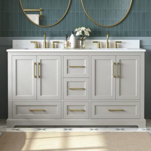 Image 1 of DELUXE LIVING 60 inch double sink vanity review