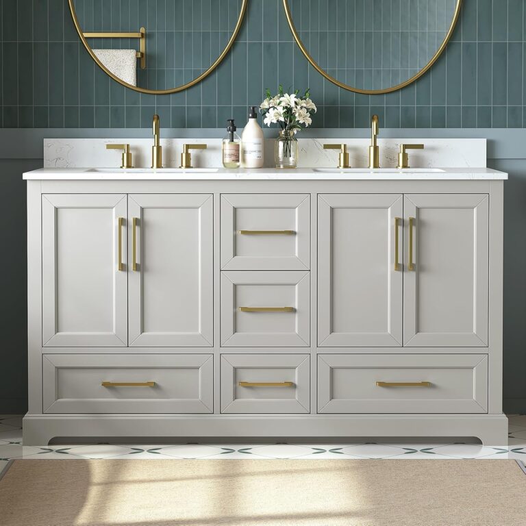 Image 1 of DELUXE LIVING 60 inch double sink vanity review
