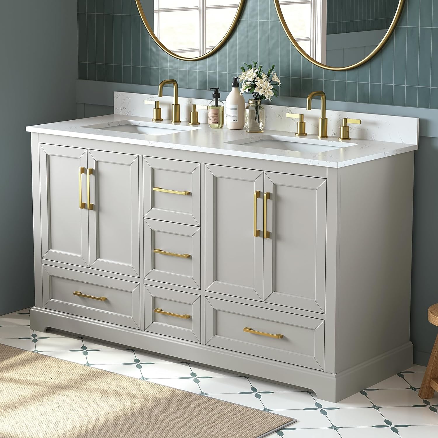DELUXE LIVING 60 inch double sink vanity review,DELUXE LIVING vanity review and rating,is 60 inch double sink vanity worth buying,60 inch bathroom vanity review pros cons,DELUXE LIVING vanity review honest opinion,DELUXE LIVING vanity review verdict feature breakdown and specification detail