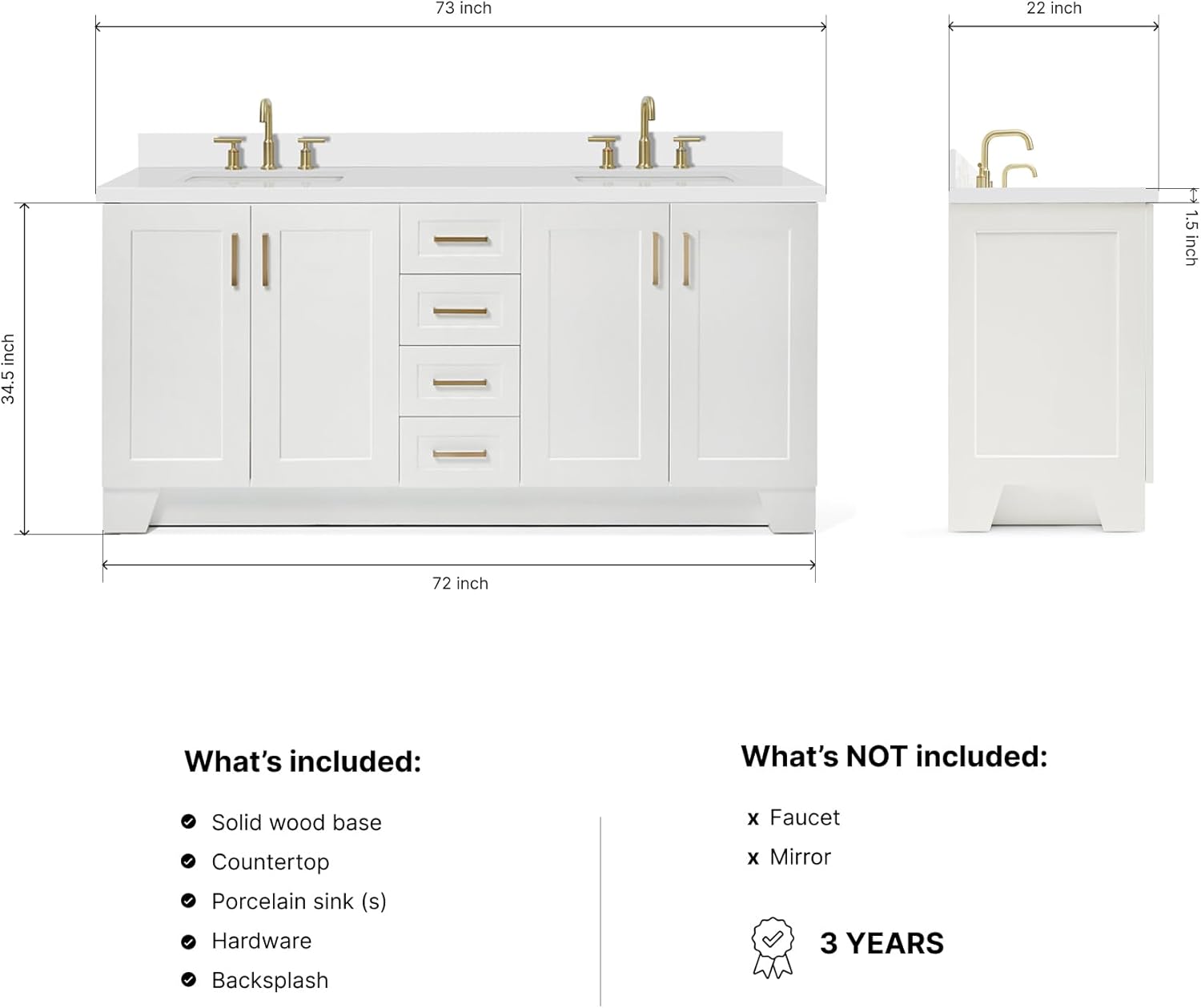 DKB Emilia 72 inch bathroom vanity review,DKB 72 inch vanity review and rating,is DKB Emilia vanity worth buying,DKB Emilia vanity review pros cons,DKB double sink vanity honest opinion,DKB Emilia vanity review verdict setup and first use experience
