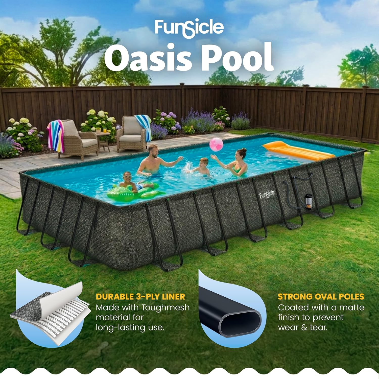Funsicle Oasis Pool Review: Honest Pros & Cons for Buyers 4 Funsicle Oasis pool review,Funsicle Oasis pool review and rating,is Funsicle Oasis pool worth buying,Funsicle Oasis pool review pros cons,Funsicle Oasis pool review honest opinion,Funsicle Oasis pool review verdict real-world details not found in the official specs