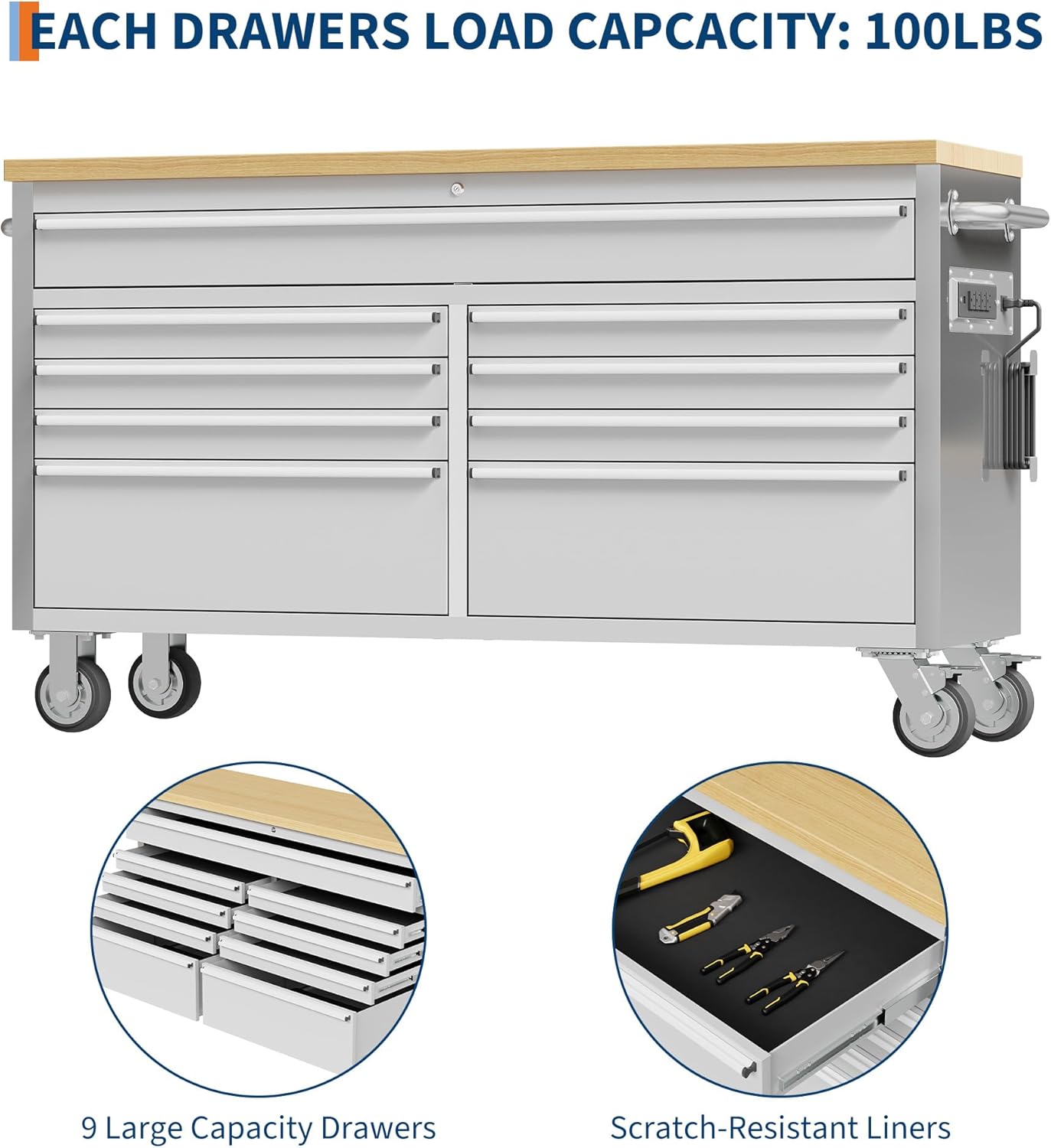 GarveeTech 61 Inch Tool Chest Review: Honest Pros & Cons 4 GarveeTech 61 inch tool chest review features evaluated through real use