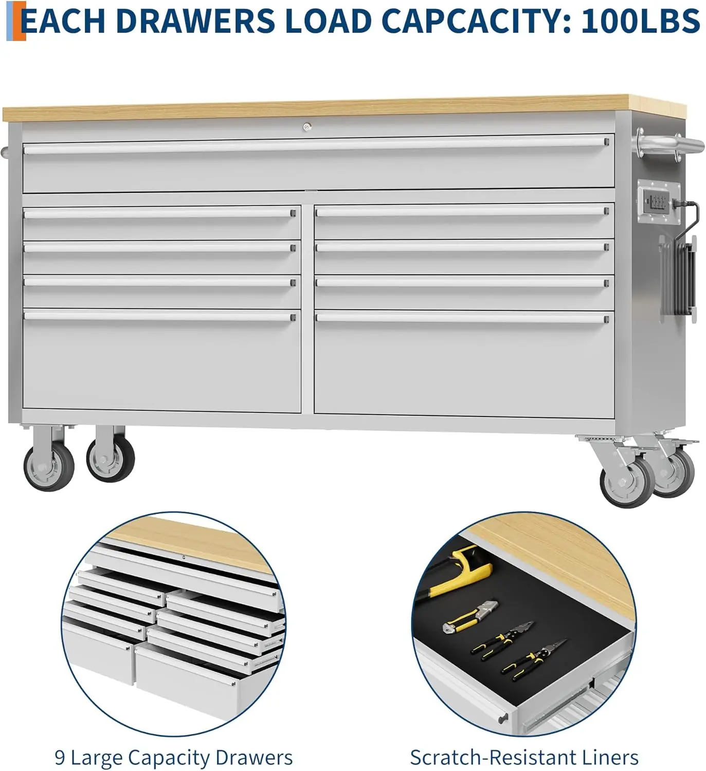 GarveeTech 61 inch tool chest review features evaluated through real use