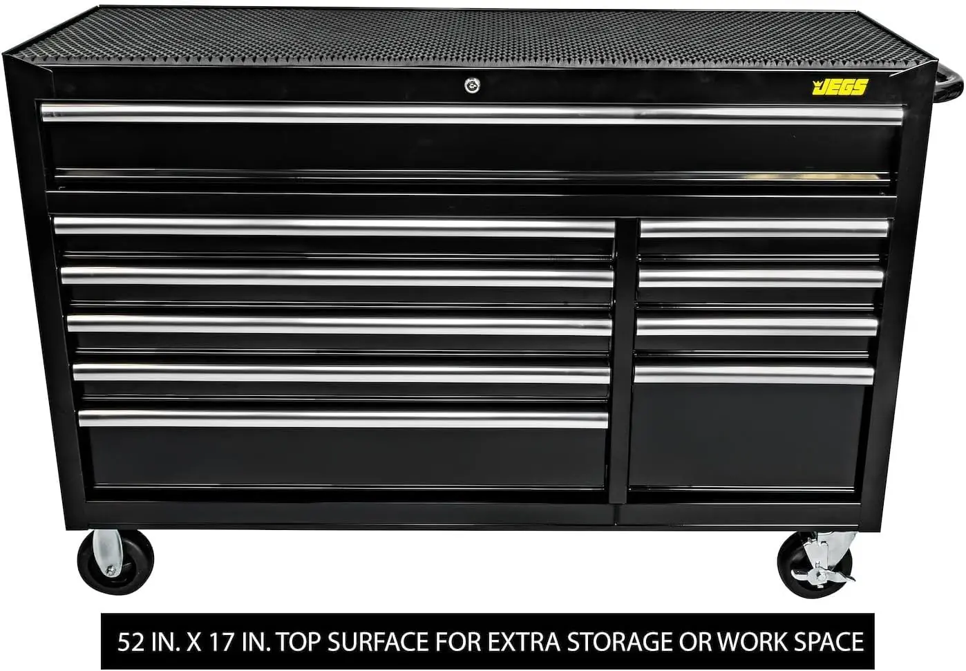 JEGS 81475 rolling tool cabinet review real-world performance testing drawer load and soft-close mechanism