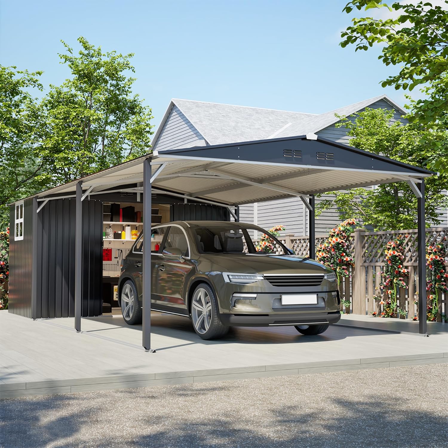 KEIKI 12x23 FT Carport Review: Honest Pros & Cons 1 KEIKI 12x23 FT carport review,KEIKI carport review and rating,is KEIKI carport worth buying,KEIKI 12x23 FT carport review pros cons,KEIKI carport review honest opinion,KEIKI metal carport review verdict build quality and materials close-up