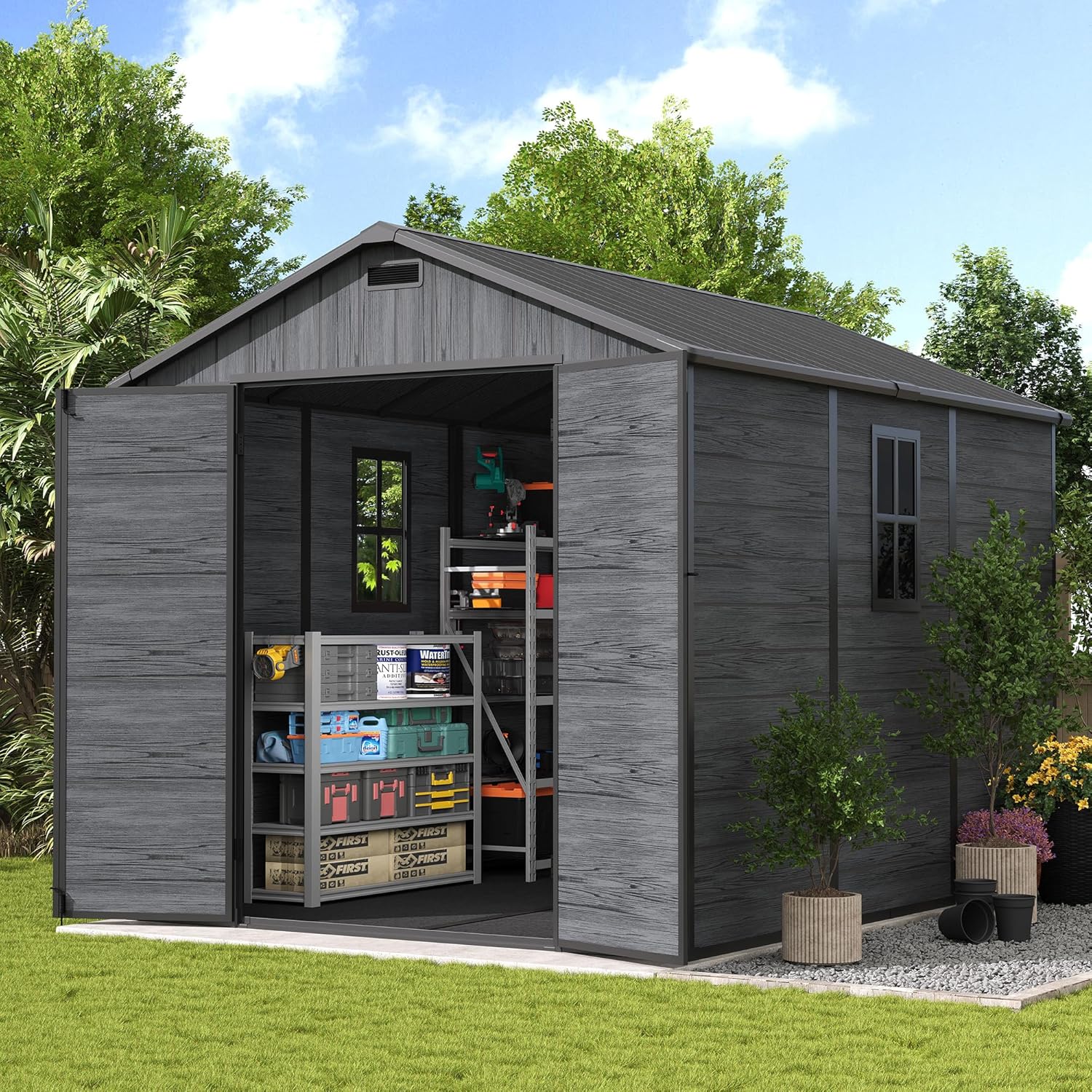 UDPATIO Outdoor Resin Storage Shed Review: Pros & Cons 1 UDPATIO outdoor resin storage shed review,UDPATIO storage shed review and rating,is UDPATIO outdoor shed worth buying,UDPATIO resin shed review pros cons,UDPATIO 8x10 shed review honest opinion,UDPATIO plastic shed review verdict - detailed features and technical specifications