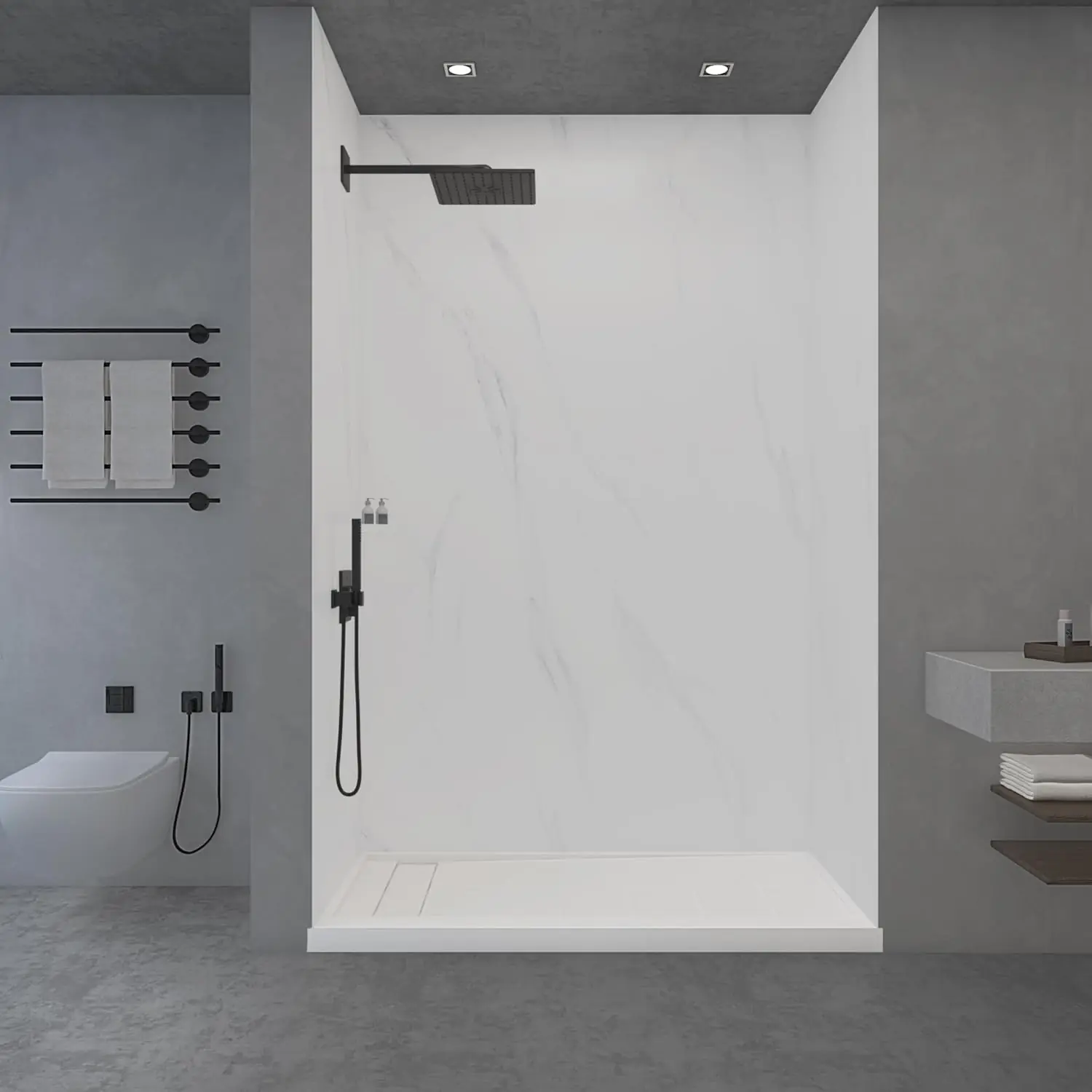 WOODBRIDGE Shower Wall Panel Review: Pros & Cons 1 WOODBRIDGE shower wall panel review honest opinion build quality and materials close-up