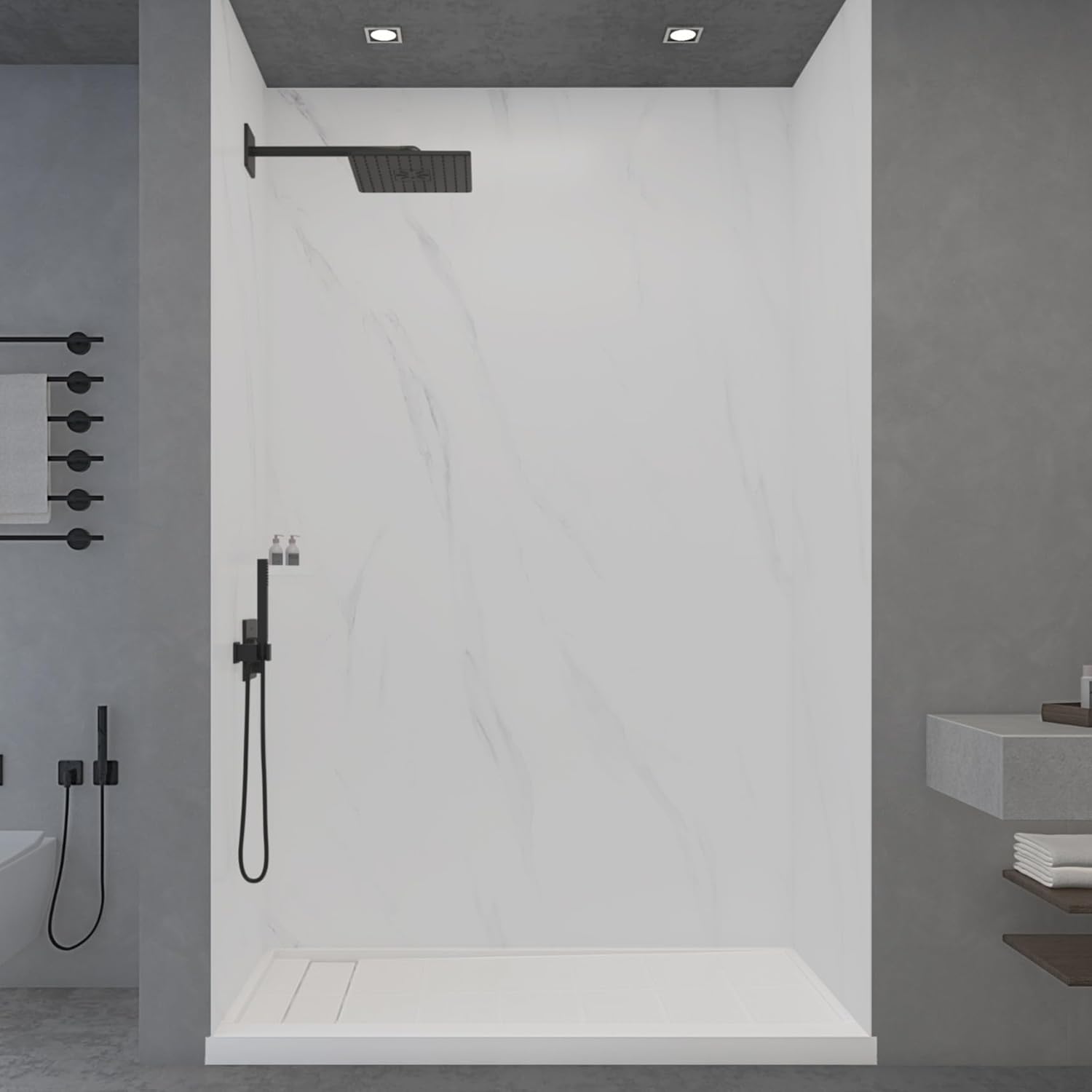 WOODBRIDGE Shower Wall Panel Review: Pros & Cons 2 WOODBRIDGE shower wall panel review and rating real-world performance test results