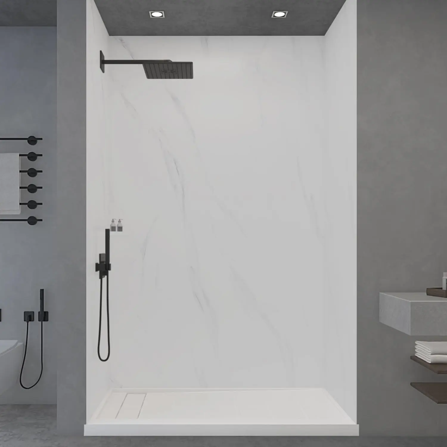 WOODBRIDGE Shower Wall Panel Review: Pros & Cons 2 WOODBRIDGE shower wall panel review and rating real-world performance test results