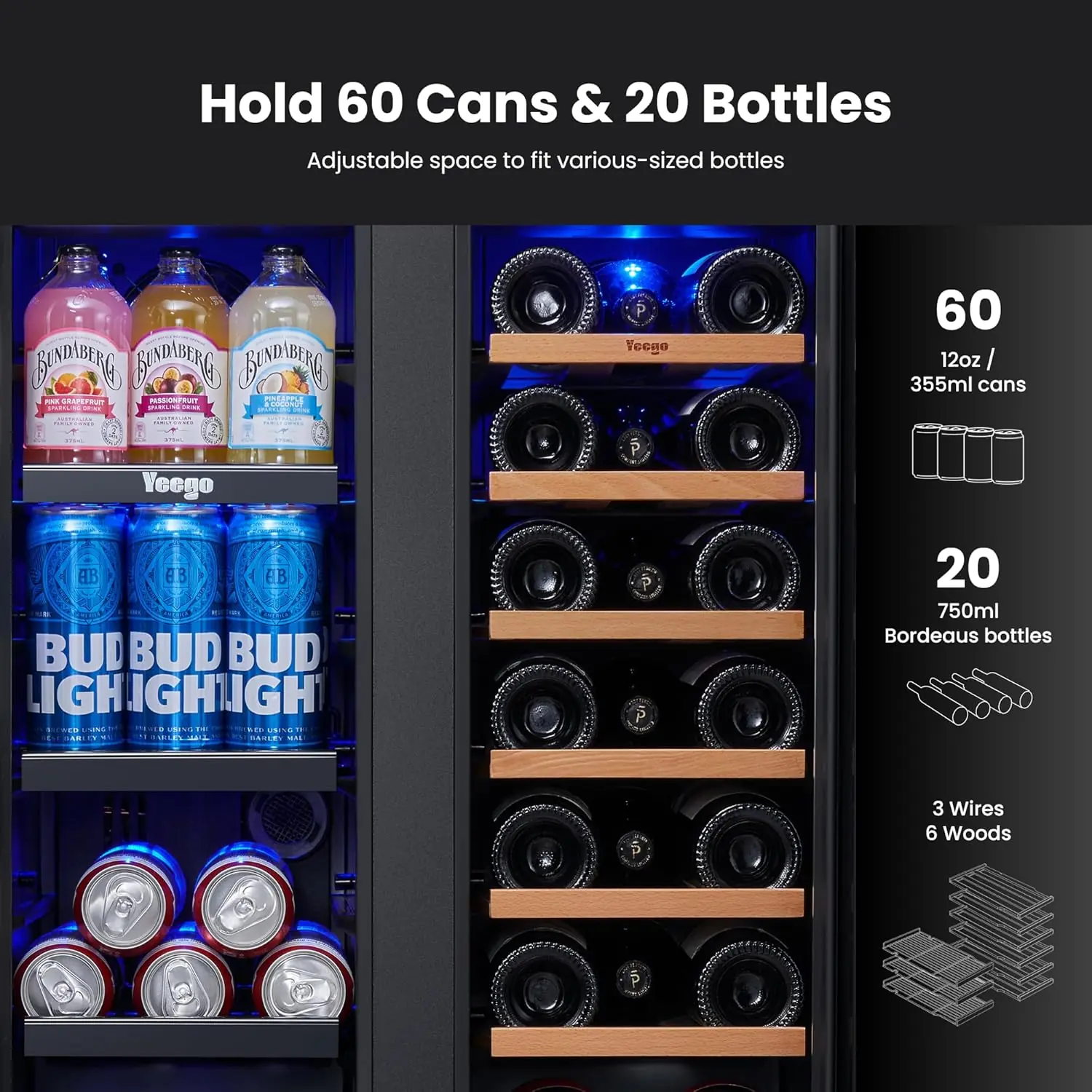 Yeego 24 Inch Wine Cooler review, Yeego wine cooler review pros cons, Yeego 24 inch beverage cooler review honest opinion, Yeego dual zone wine cooler review and rating, Yeego wine and beverage cooler review verdict, is Yeego wine cooler worth buying review performance testing over multiple weeks
