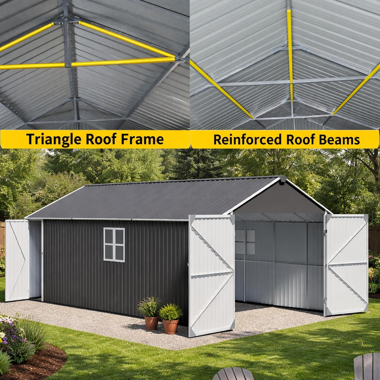 ZMAD 12x20x9.3 FT metal garage shed review,ZMAD 12x20x9.3 FT shed review and rating,is ZMAD metal shed worth buying,ZMAD 12x20x9.3 FT shed review pros cons,ZMAD shed review honest opinion,ZMAD metal garage shed review verdict real-world details not found in the official specs