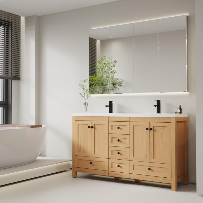 eclife 60 Bathroom Vanity Review: Honest Pros & Cons 1 Image 1 of eclife 60 bathroom vanity review