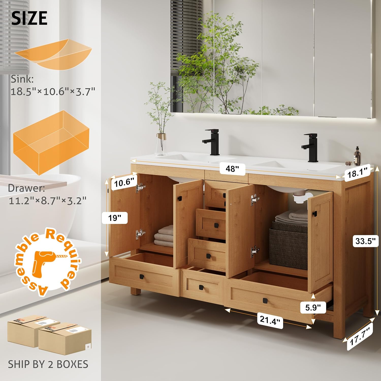 eclife 60 Bathroom Vanity Review: Honest Pros & Cons 2 eclife 60 bathroom vanity review,eclife 60 bathroom vanity review and rating,is eclife 60 bathroom vanity worth buying,eclife 60 bathroom vanity review pros cons,eclife 60 bathroom vanity review honest opinion,eclife bathroom vanity review verdict — design and build quality detail