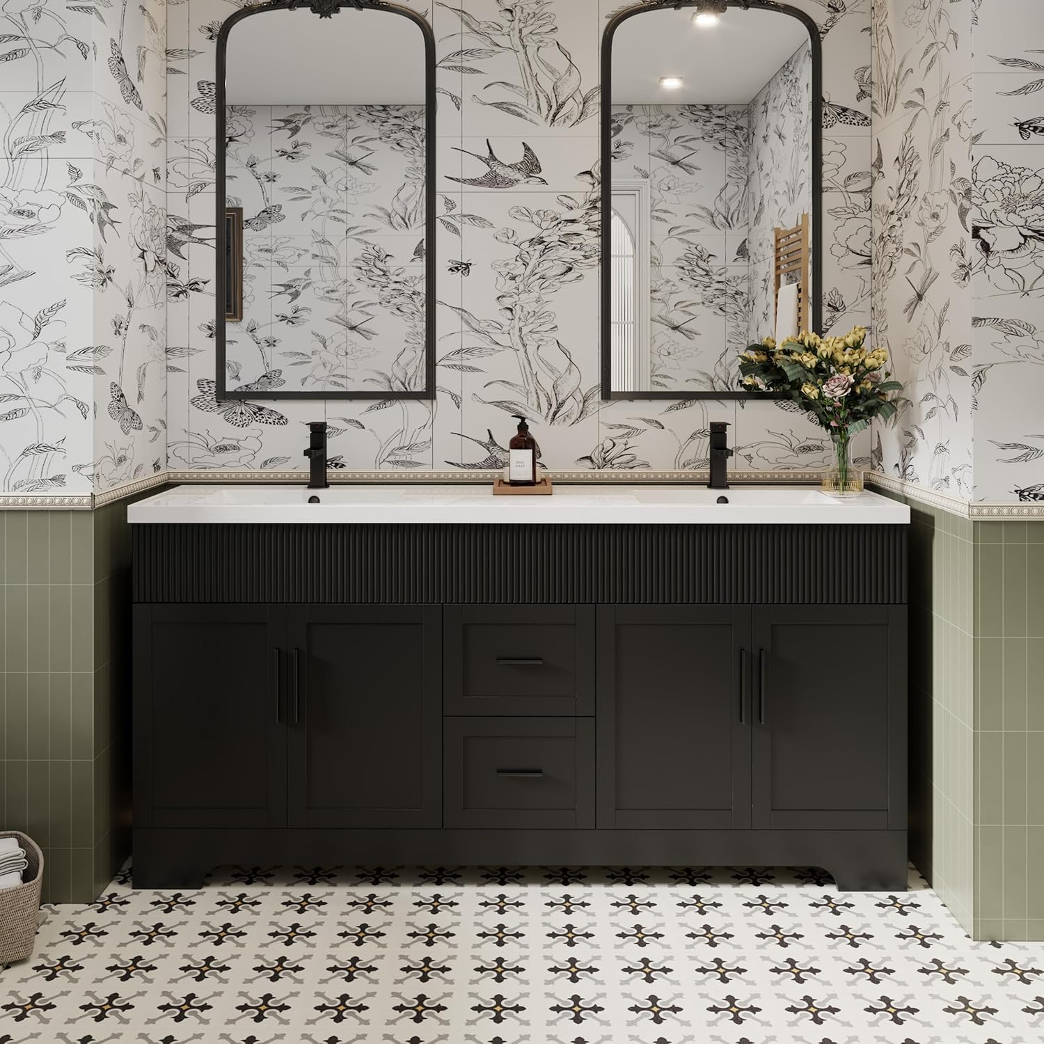 eclife 72 Bathroom Vanity Review: Pros & Cons Worth Buying? 1 eclife 72 bathroom vanity review,build quality and materials close-up