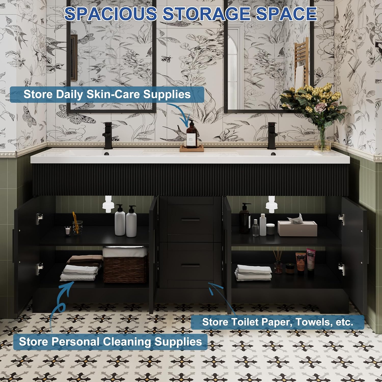 eclife 72 Bathroom Vanity Review: Pros & Cons Worth Buying? 3 eclife 72 bathroom vanity review,features in daily use