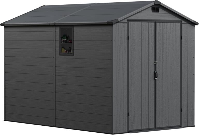 Greesum 6x10FT Plastic Storage Shed Review: Honest Pros & Cons 25 Image 1 of Greesum 6x10FT plastic storage shed review