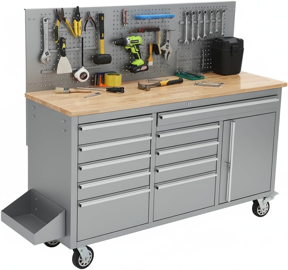 IDEALHOUSE 61-Inch Rolling Tool Chest Review: Worth Buying? 1 IDEALHOUSE 61-inch rolling tool chest review, IDEALHOUSE tool chest review and rating, is IDEALHOUSE rolling tool chest worth buying, IDEALHOUSE 10 drawer tool cabinet review pros cons, IDEALHOUSE workbench review honest opinion, IDEALHOUSE heavy duty tool chest review verdict — full box contents and build quality