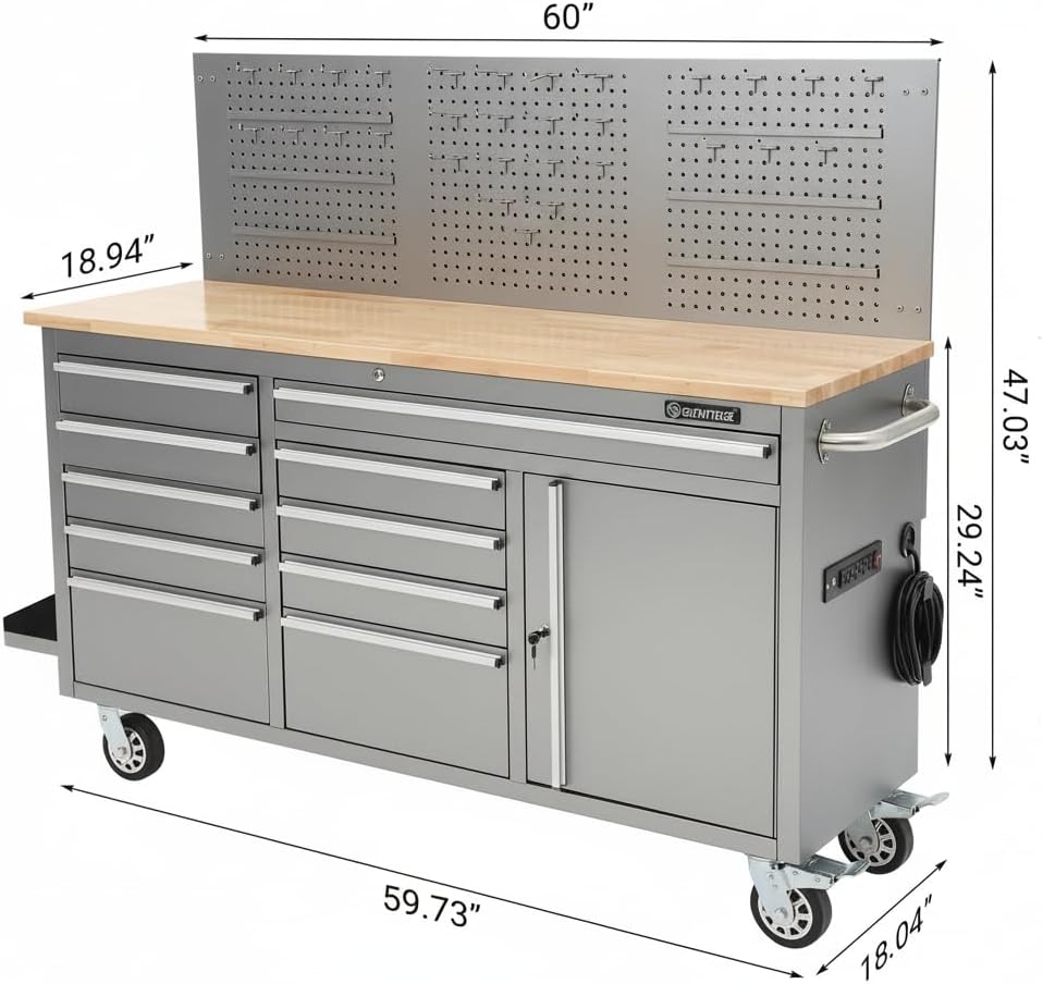 IDEALHOUSE 61-Inch Rolling Tool Chest Review: Worth Buying? 2 IDEALHOUSE 61-inch rolling tool chest review, IDEALHOUSE tool chest review and rating, is IDEALHOUSE rolling tool chest worth buying, IDEALHOUSE 10 drawer tool cabinet review pros cons, IDEALHOUSE workbench review honest opinion, IDEALHOUSE heavy duty tool chest review verdict — features that matter in real use