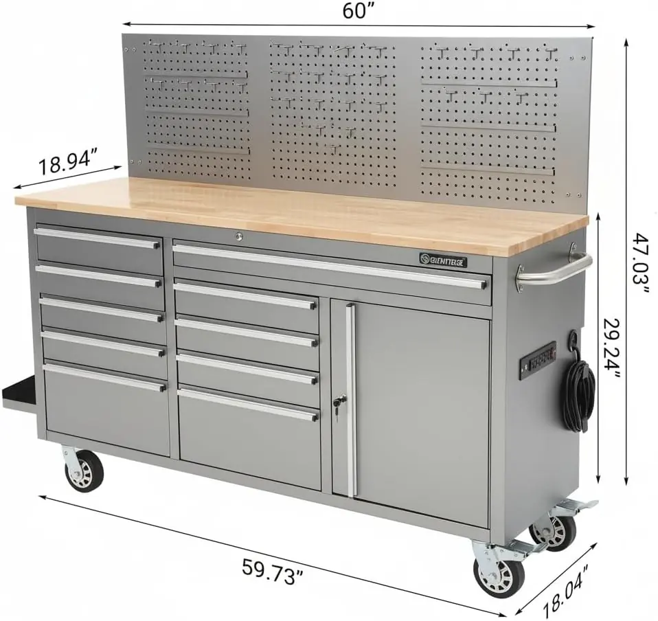 IDEALHOUSE 61-inch rolling tool chest review, IDEALHOUSE tool chest review and rating, is IDEALHOUSE rolling tool chest worth buying, IDEALHOUSE 10 drawer tool cabinet review pros cons, IDEALHOUSE workbench review honest opinion, IDEALHOUSE heavy duty tool chest review verdict — features that matter in real use