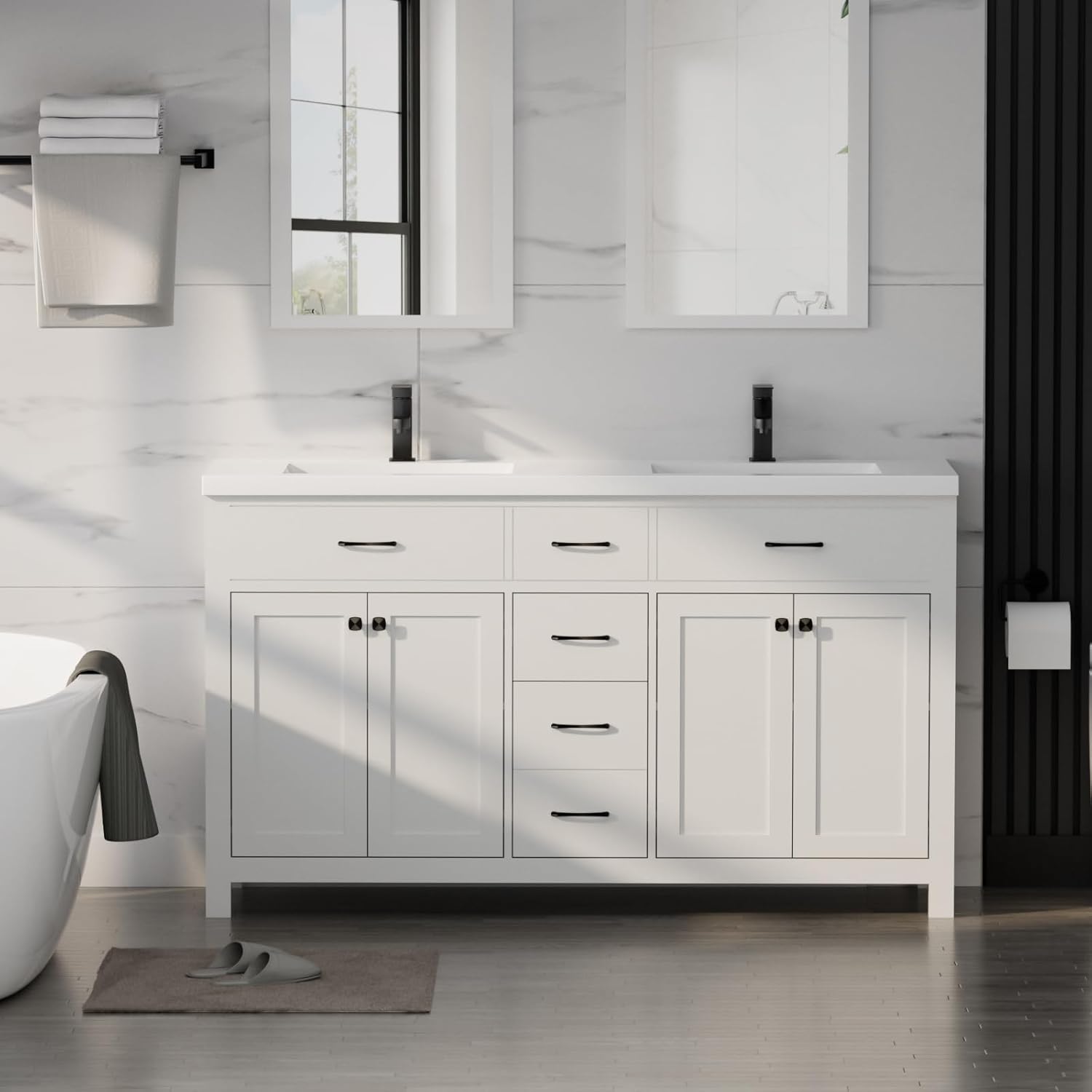 LUCKWIND 60 Modern Bathroom Vanity Review: Unbiased Pros & Cons 1 LUCKWIND 60 modern bathroom vanity review,LUCKWIND vanity review and rating,LUCKWIND 60 inch vanity worth buying,LUCKWIND vanity review pros cons,LUCKWIND bathroom vanity honest opinion,LUCKWIND modern vanity review verdict unboxing — what comes in the box