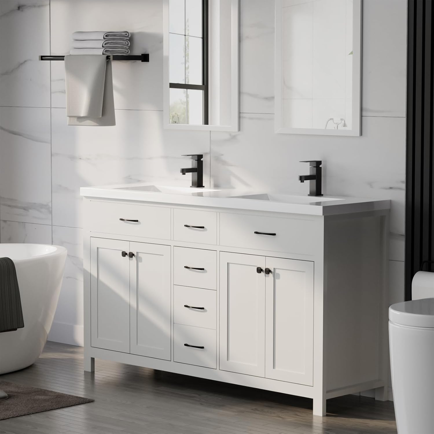LUCKWIND 60 Modern Bathroom Vanity Review: Unbiased Pros & Cons 4 LUCKWIND 60 modern bathroom vanity review,LUCKWIND vanity review and rating,LUCKWIND 60 inch vanity worth buying,LUCKWIND vanity review pros cons,LUCKWIND bathroom vanity honest opinion,LUCKWIND modern vanity review verdict performance test results