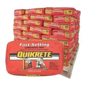Image 1 of QUIKRETE fast setting concrete mix review