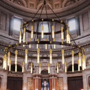 Image 1 of TOCHIC Black Gold Chandelier review