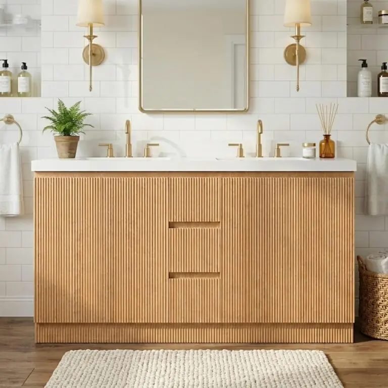 Image 1 of Virubi 60 inch double bathroom vanity review